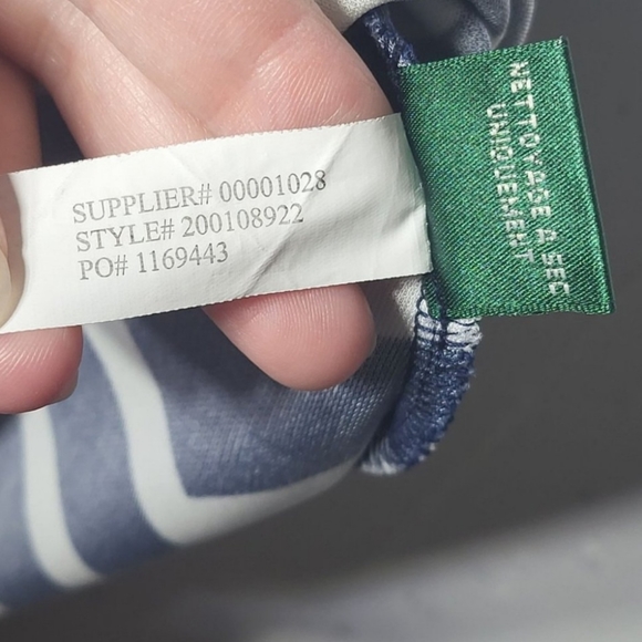 Lauren Ralph Lauren Womens Size 8 Blue & White Chevron sleeveless dress - Picture 2 of 5